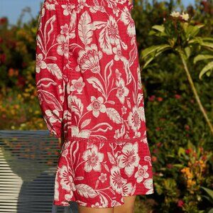 Maeve by Anthropologie Off-the-Shoulder Mini Floral Dress or Swim Coverup